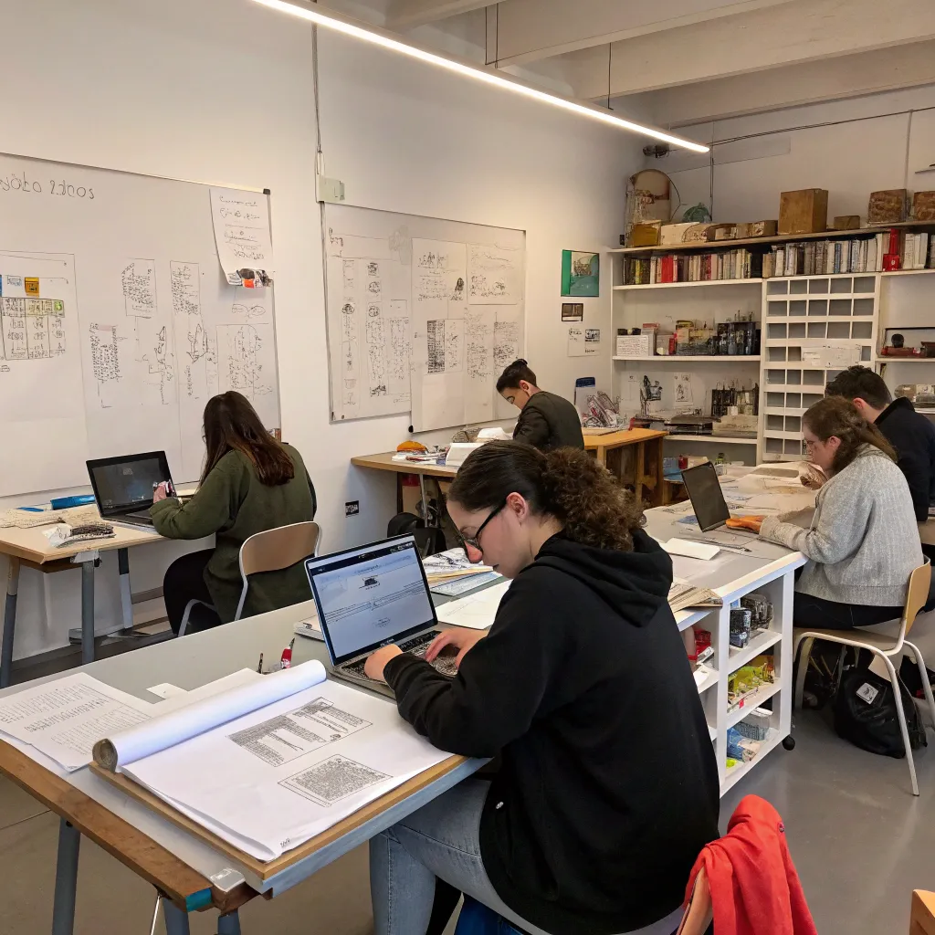 Design studio class in session